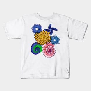 Bright Cute Attractive Spiral Pattern Kids T-Shirt